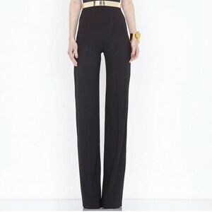 AQ/AQ Laurent Trouser Pants Women's Size 10 Black High Rise Wide Leg Tailored